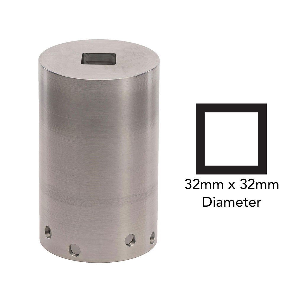 Square Adapter 32x32mm (1") Easy Petrol Post Driver