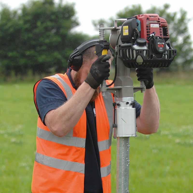 Easy Petrol Post Driver with Multi Adapter